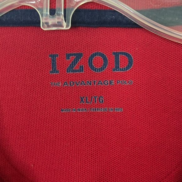 Izod Polo Shirt Red Men’s Size XL - Picture 4 of 4